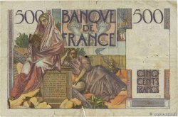 500 Francs CHATEAUBRIAND FRANCE  1946 F.34.04 VG