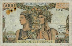 5000 Francs TERRE ET MER FRANCE  1953 F.48.08