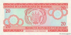 20 Francs BURUNDI  2001 P.27d NEUF