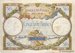 50 Francs LUC OLIVIER MERSON type modifié FRANCE  1931 F.16.02