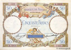 50 Francs LUC OLIVIER MERSON type modifié FRANCE  1933 F.16.04