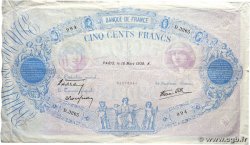 500 Francs BLEU ET ROSE modifié FRANCE  1939 F.31.27