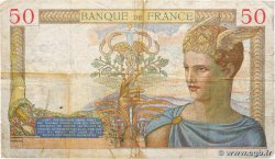 50 Francs CÉRÈS modifié FRANCE  1937 F.18.04 F-