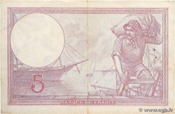 5 Francs FEMME CASQUÉE modifié FRANCE  1939 F.04.09 VF