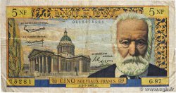 5 Nouveaux Francs VICTOR HUGO FRANCE  1962 F.56.12