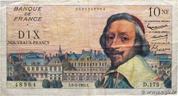 10 Nouveaux Francs RICHELIEU FRANCE  1961 F.57.15