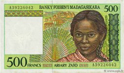 500 Francs - 100 Ariary MADAGASCAR  1994 P.075a