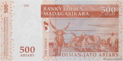 2500 Francs - 500 Ariary MADAGASCAR  2004 P.088b FDC