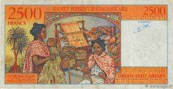 2500 Francs - 500 Ariary MADAGASCAR  1998 P.081 MBC