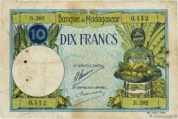 10 Francs MADAGASCAR  1948 P.036 B