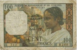 100 Francs MADAGASCAR  1951 P.046b B