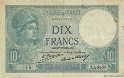 10 Francs MINERVE FRANCE  1926 F.06.11a TB