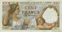 100 Francs SULLY FRANCE  1941 F.26.50 VF+