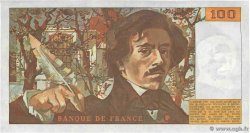 100 Francs DELACROIX modifié FRANKREICH  1984 F.69.08a fST