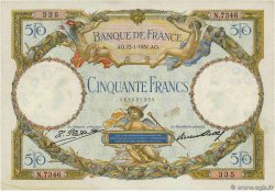 50 Francs LUC OLIVIER MERSON type modifié FRANCE  1931 F.16.02