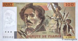 100 Francs DELACROIX imprimé en continu FRANCIA  1991 F.69bis.04a FDC