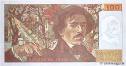 100 Francs DELACROIX imprimé en continu FRANCIA  1991 F.69bis.04a FDC