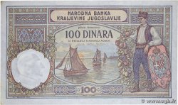 100 Dinara YUGOSLAVIA  1929 P.027b XF