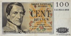 100 Francs BELGIUM  1953 P.129