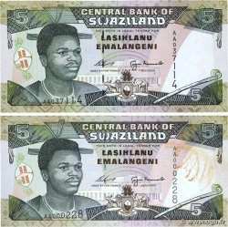 5 Emelangeni Lot SWAZILAND  1995 P.23a