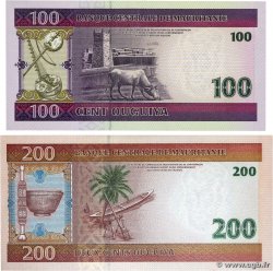 100 et 200 Ouguiya Lot MAURITANIEN  2006 P.10c et P.11b VZ+