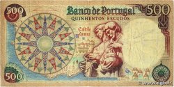 500 Escudos PORTUGAL  1966 P.170a TB