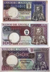 50 à 500 Escudos Lot ANGOLA  1973 P.105 à P.108 q.BB