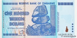 100 Trillions Dollars SIMBABWE  2008 P.91 ST