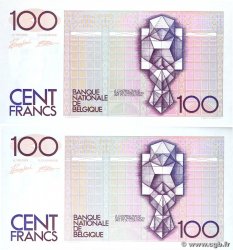 100 Francs Consécutifs BELGIEN  1982 P.142a ST