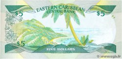 5 Dollars CARIBBEAN   1986 P.18u UNC-