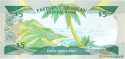 5 Dollars CARIBBEAN   1986 P.18v UNC-