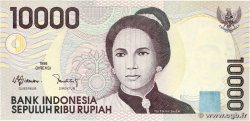 10000 Rupiah INDONESIA  2001 P.137d UNC-