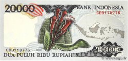 20000 Rupiah INDONESIA  1995 P.135a q.FDC