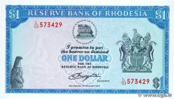 1 Dollar RHODESIA  1979 P.38a