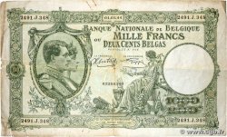 1000 Francs - 200 Belgas BELGIUM  1944 P.110