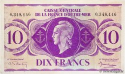 10 Francs FRENCH EQUATORIAL AFRICA  1943 P.16c VF