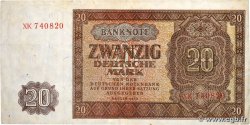 20 Deutsche Mark ALLEMAGNE RÉPUBLIQUE DÉMOCRATIQUE  1948 P.13a TB+