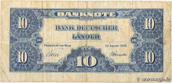 10 Deutsche Mark GERMAN FEDERAL REPUBLIC  1949 P.16a F