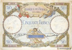 50 Francs LUC OLIVIER MERSON FRANCE  1929 F.15.03