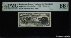 5 Centavos Fuertes PARAGUAY  1886 PS.141a UNC