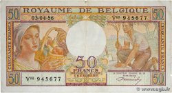 50 Francs BELGIUM  1956 P.133b