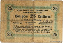 25 Centimes LUXEMBOURG Esch-sur-Alzette 1918 P.--