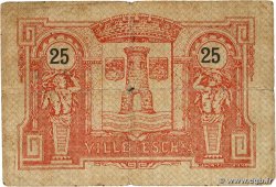 25 Centimes LUXEMBOURG Esch-sur-Alzette 1918 P.-- B+