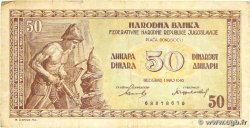 50 Dinara YUGOSLAVIA  1946 P.064a