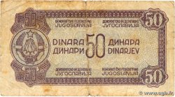 50 Dinara YUGOSLAVIA  1944 P.052b q.MB