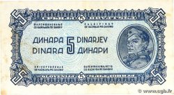 5 Dinara YUGOSLAVIA  1944 P.049a