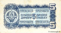 5 Dinara YUGOSLAVIA  1944 P.049a SPL