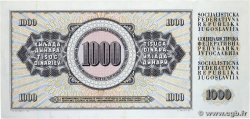 1000 Dinara YUGOSLAVIA  1981 P.092dr VF+