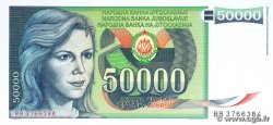 50000 Dinara YUGOSLAVIA  1988 P.096 UNC