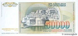 50000 Dinara YUGOSLAVIA  1988 P.096 UNC